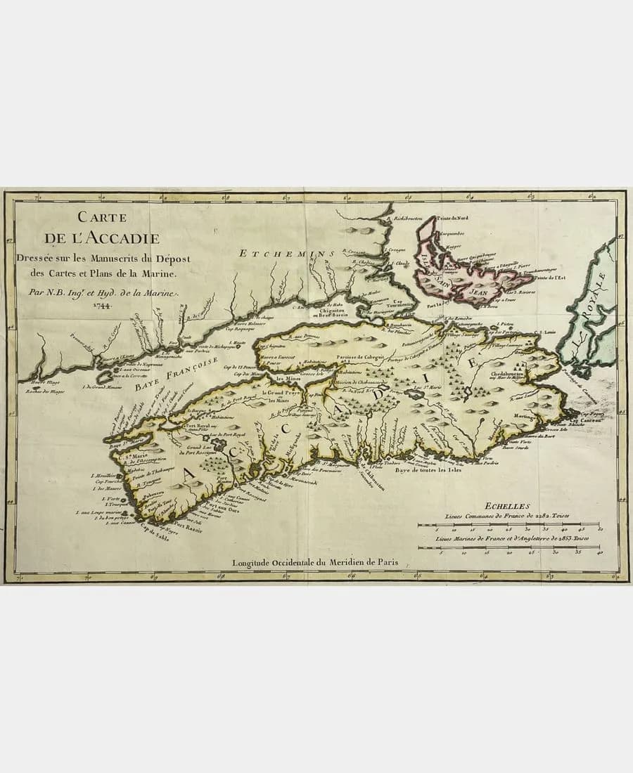 Carte de l'Accadie
