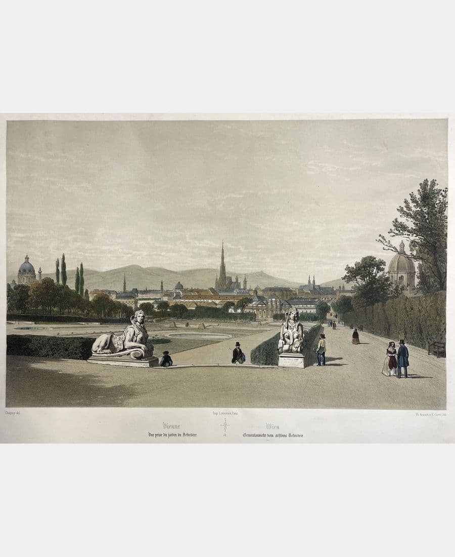 Vienne. Vue prise du jardin du Belvédère