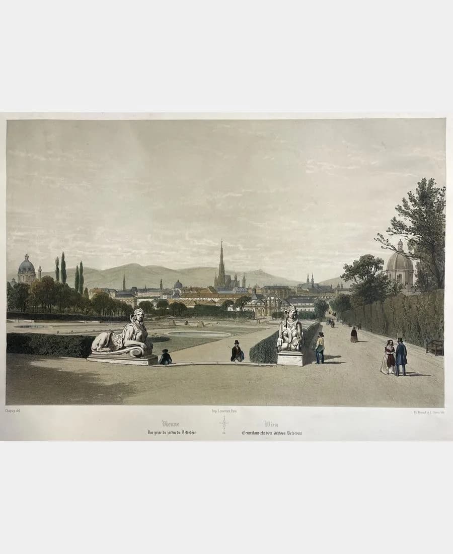 Vienne. Vue prise du jardin du Belvédère