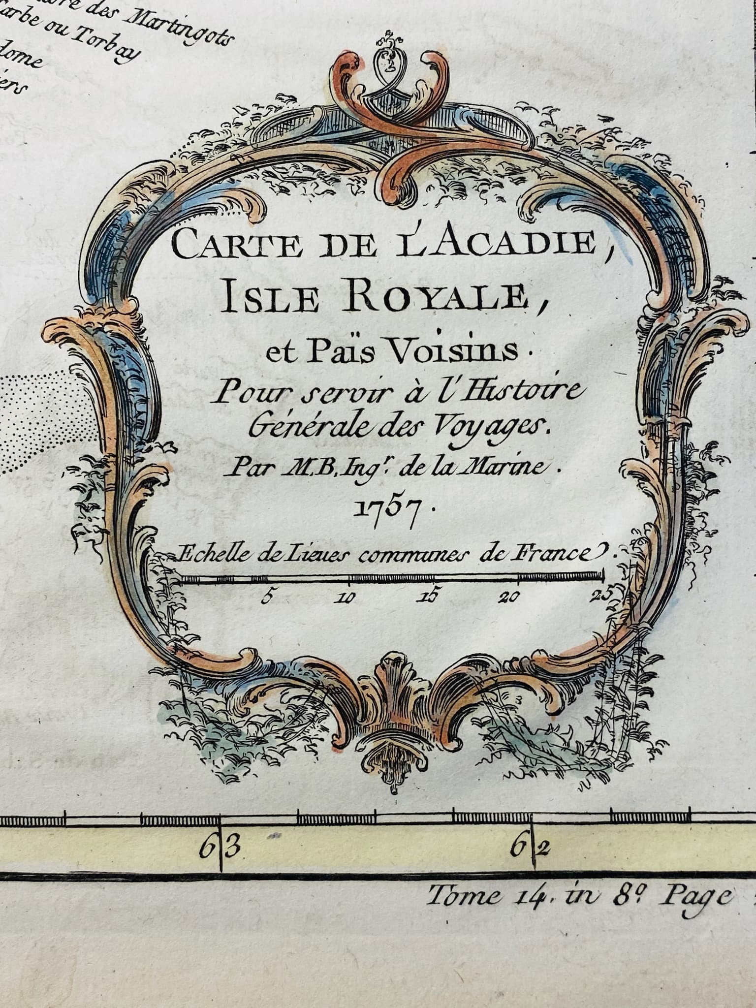 Carte de l'Acadie, Isle Royale et Païs Voisins