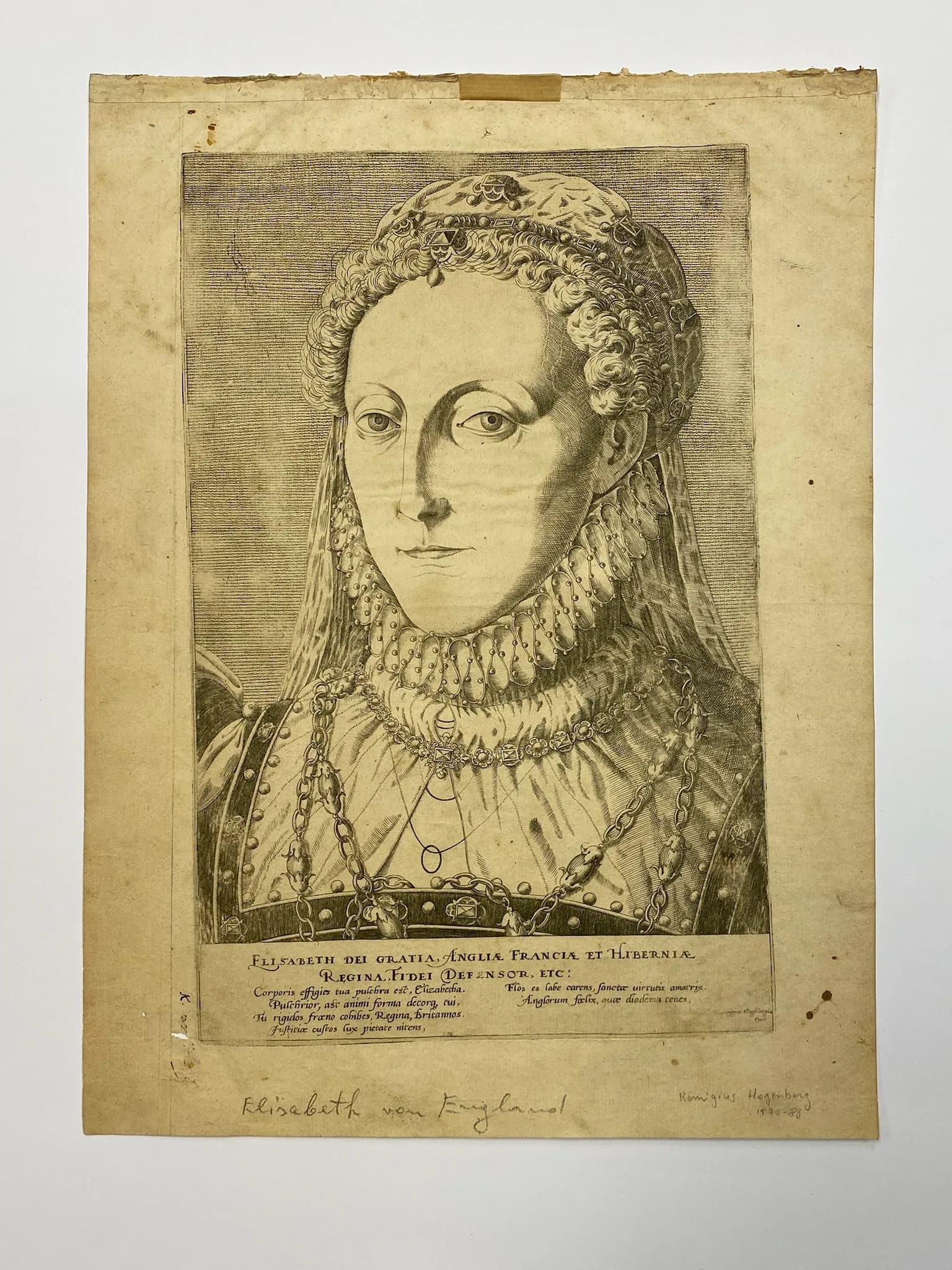 Portait d'Elisabeth I ère d'Angleterre