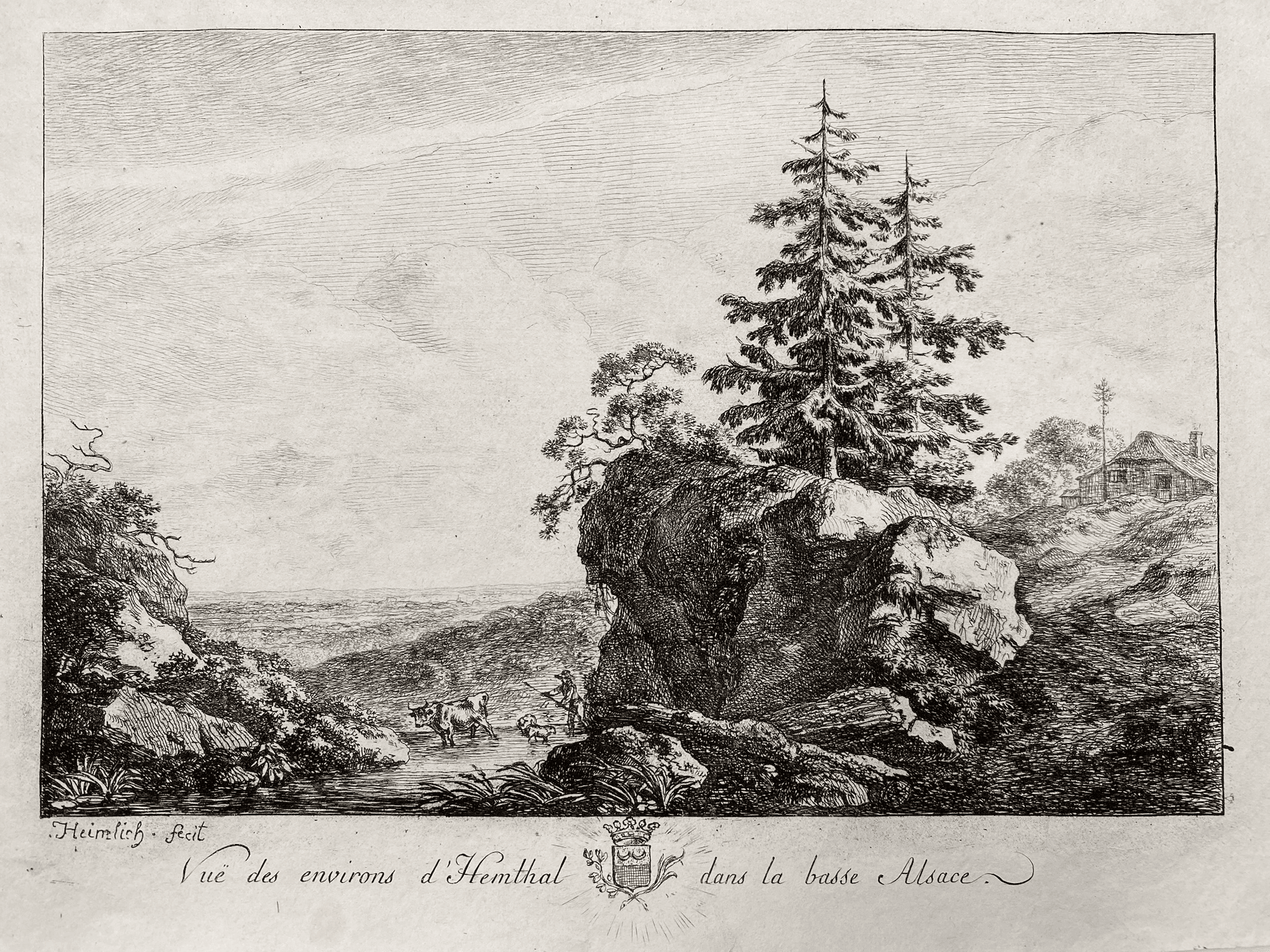View of the Surroundings of Hemsthal in Lower Alsace