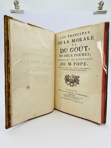 Les Principes de la Morale et du Goût, en deux poèmes