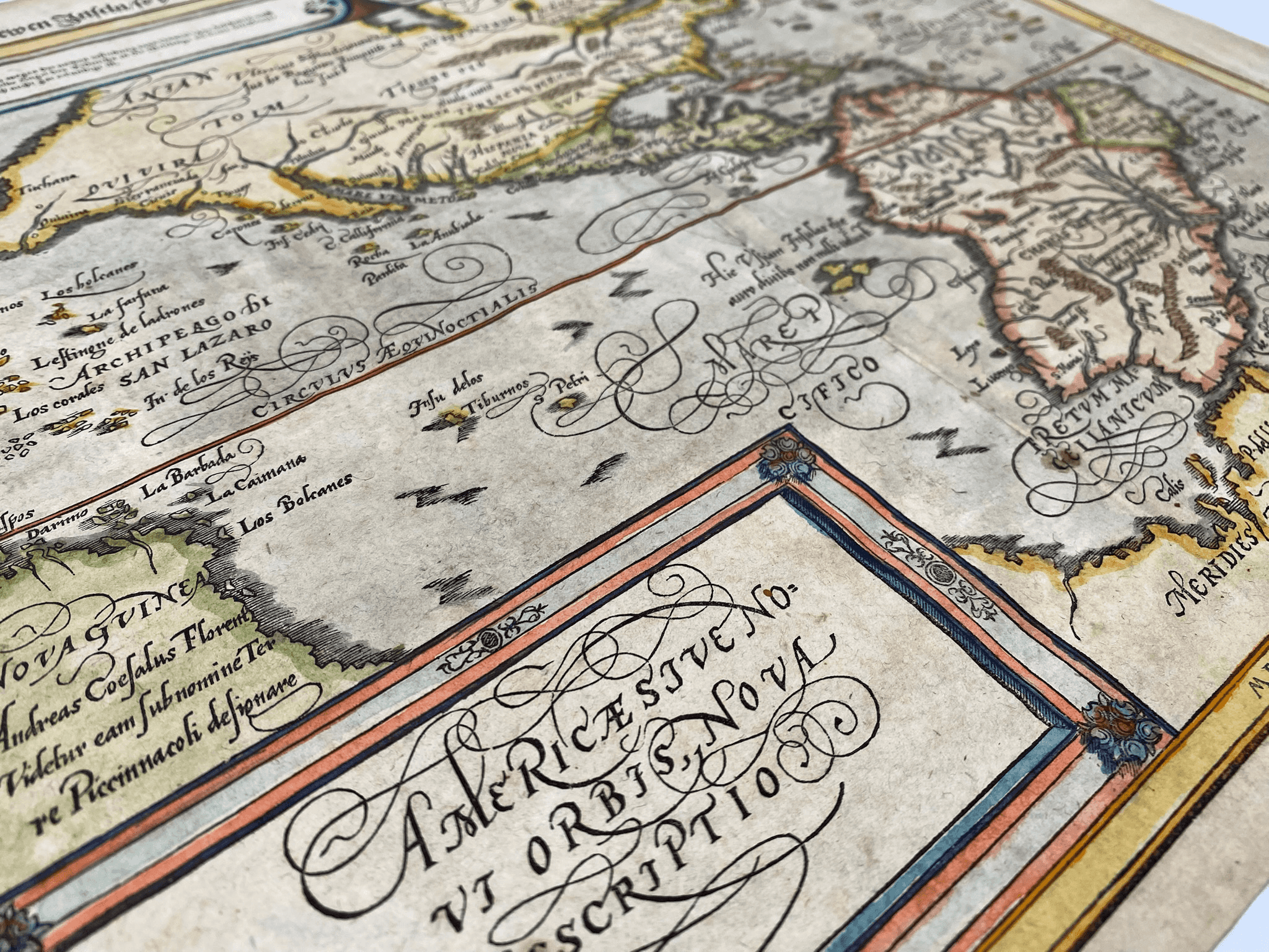Carte des Amériques - 16ème siècle
