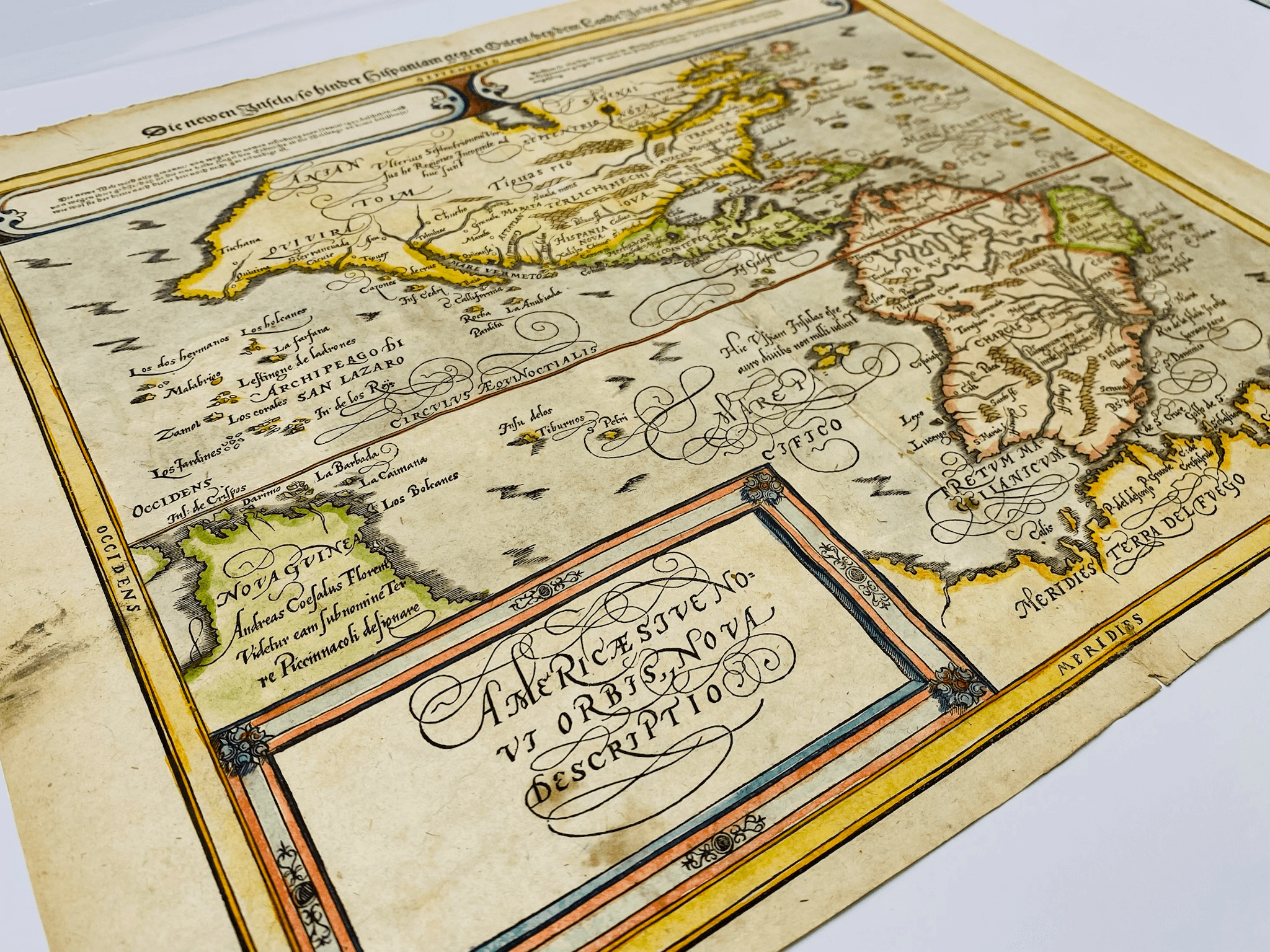 Carte des Amériques - 16ème siècle