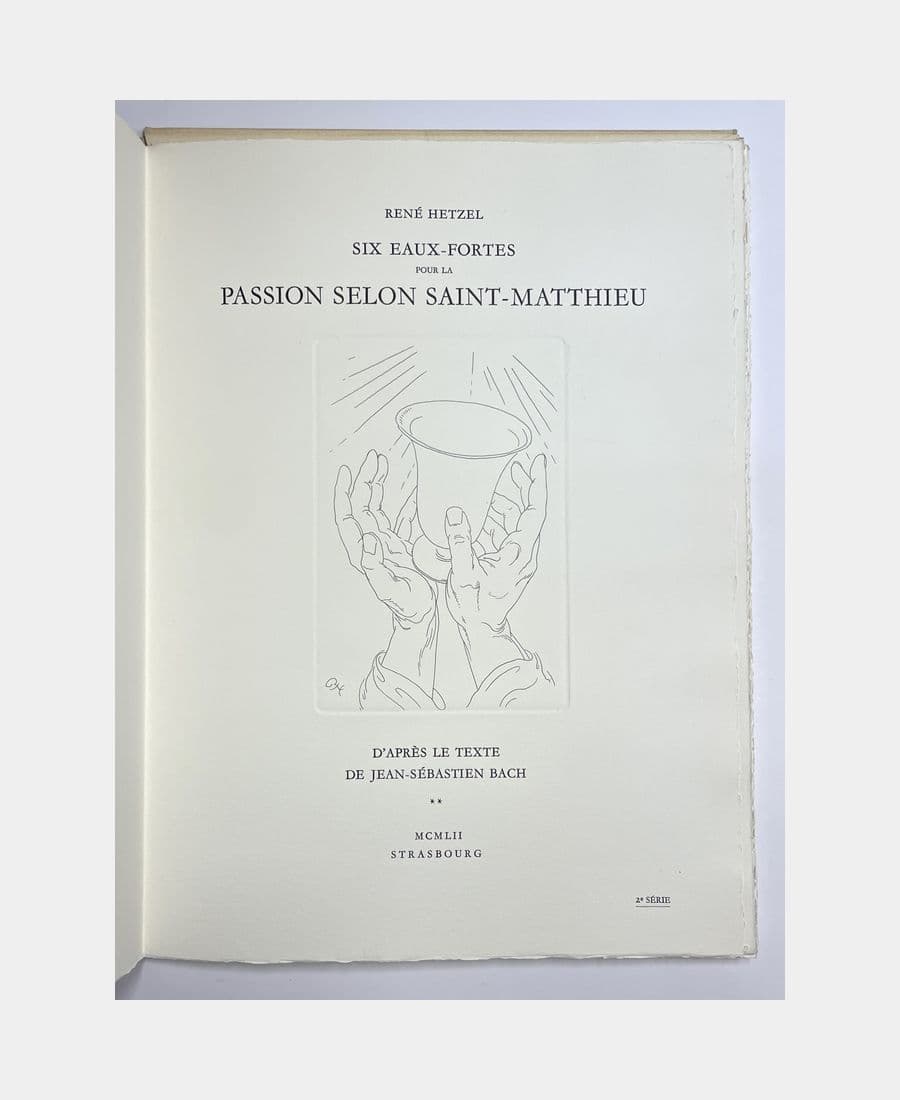 René Hetzel,Jean-Sébastien Bach,Passion selon Saint-Mathieu