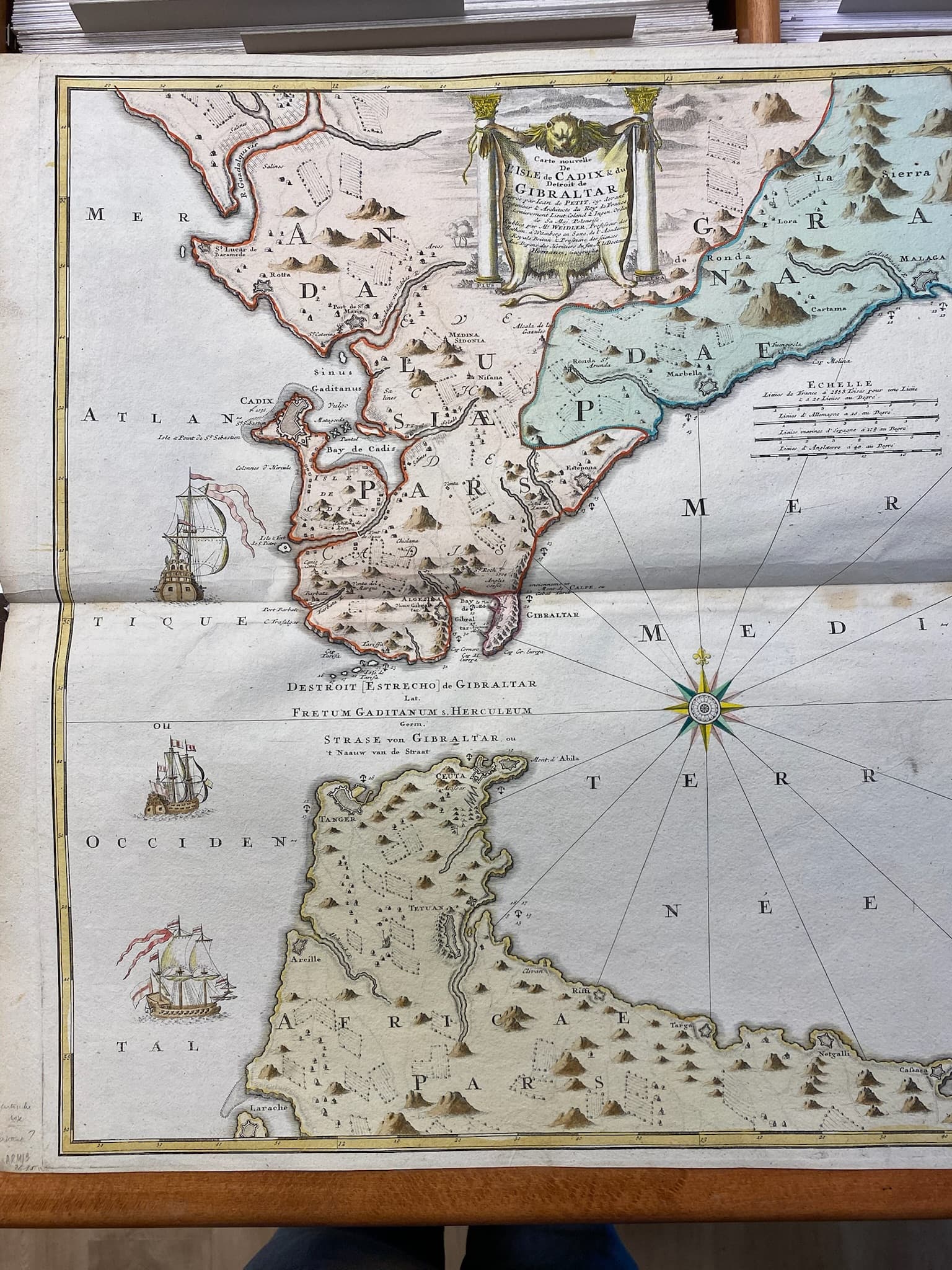 Carte nouvelle de l’Isle de Cadix & du Détroit de Gibraltar