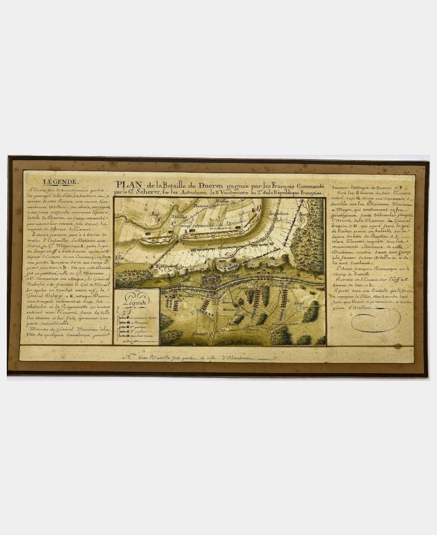 Plan de la bataille de Dueren