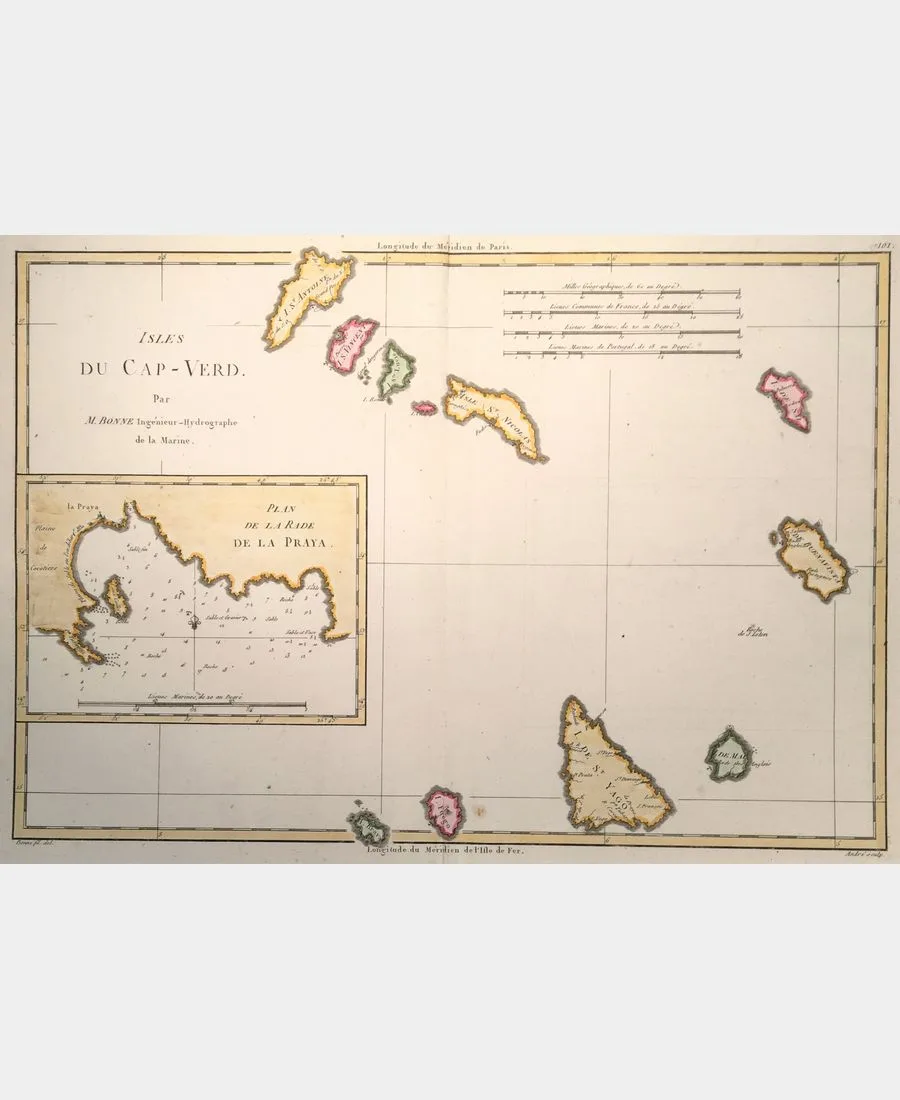 Isles du Cap-Verd. Plan de la rade de La Praya.