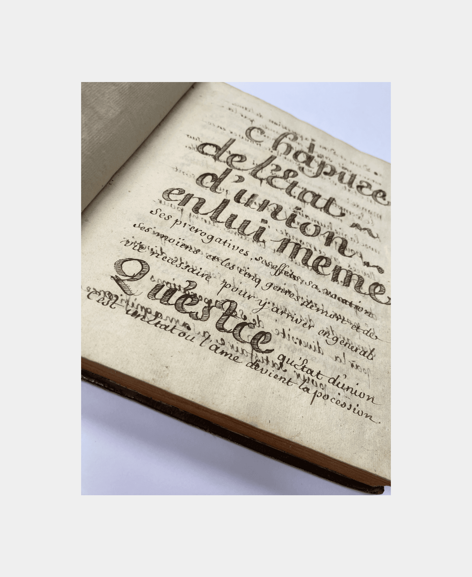 Livre Mystique manuscrit