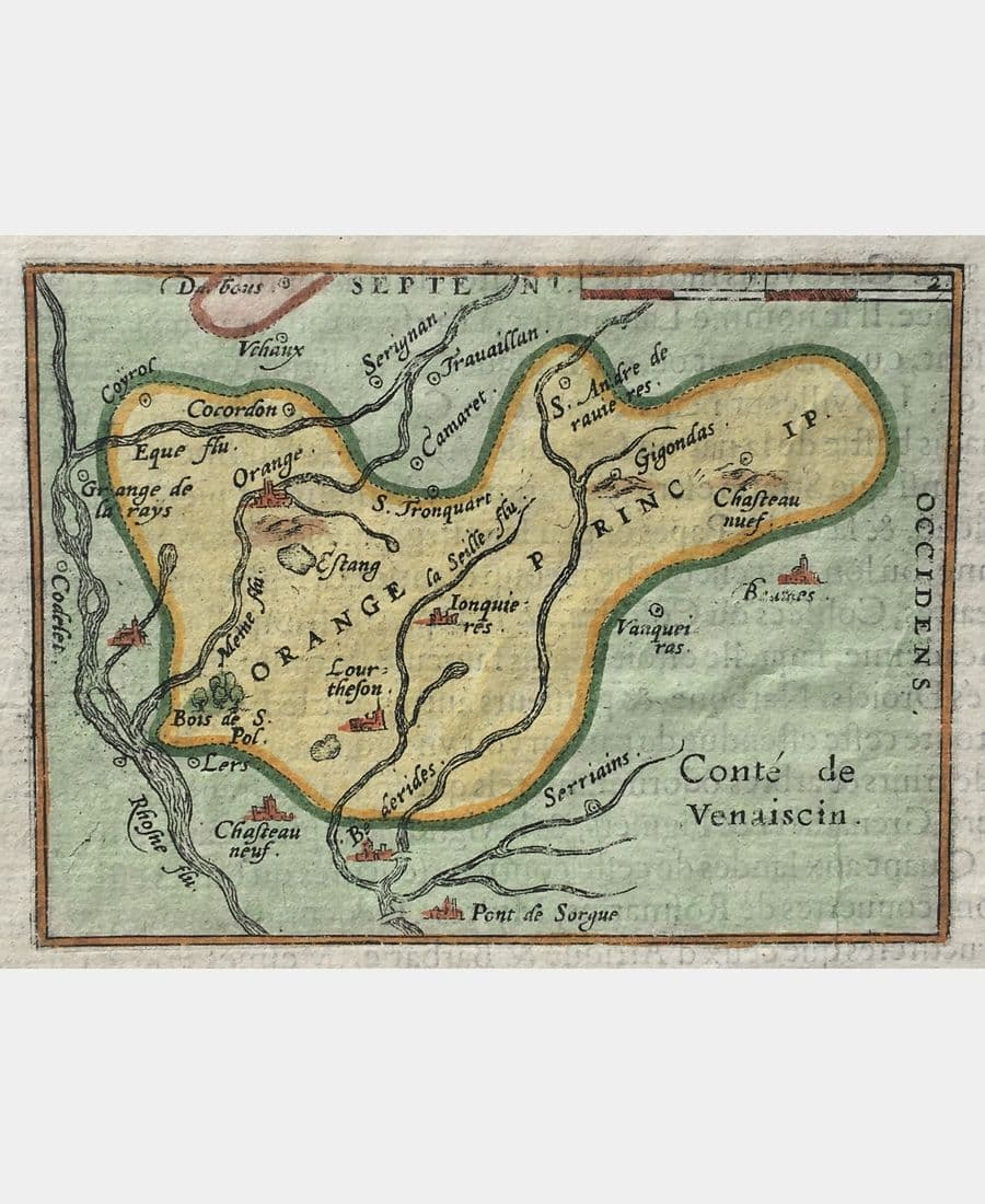 Carte de la Principauté d'Orange