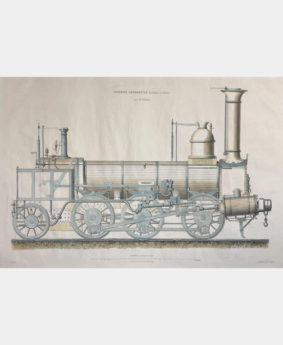 Machine locomotive (cylindres en dehors)