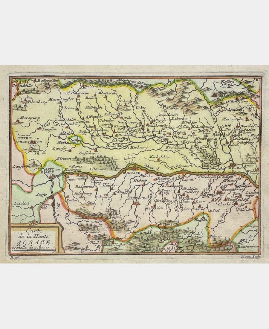 Carte de la Haute Alsace
