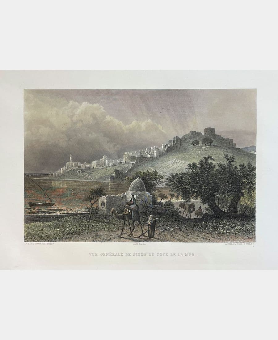 Vue générale de Sidon du côté de la mer