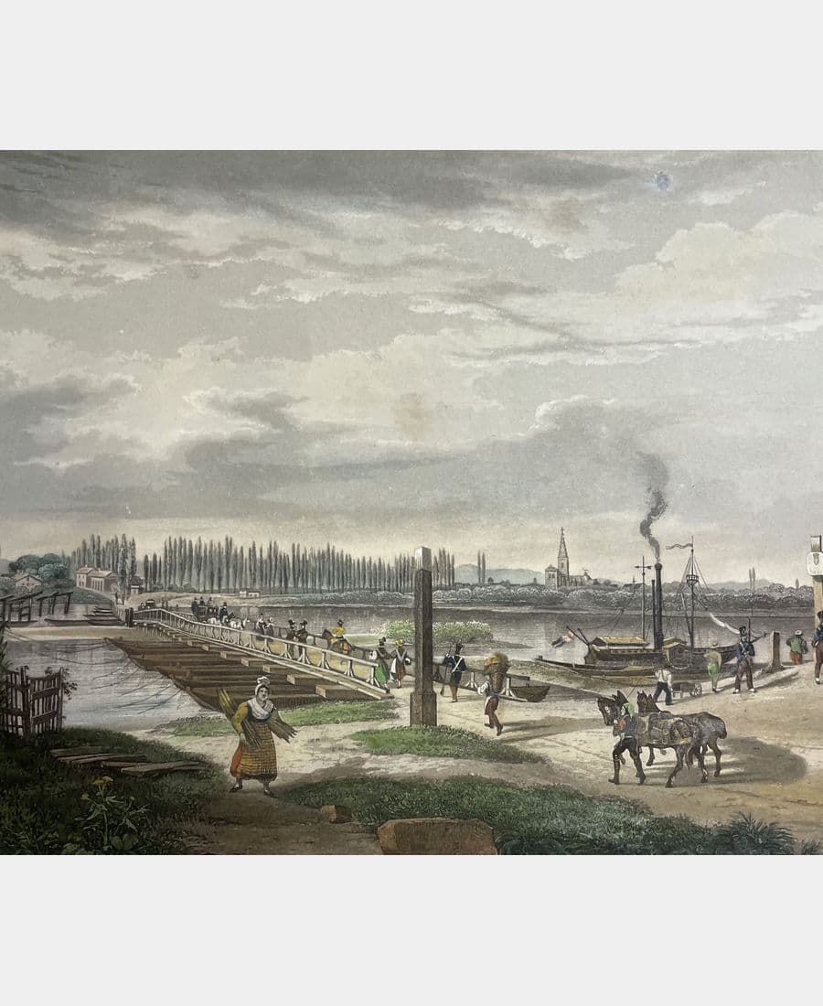 Vue de la ville de Strasbourg prise de Kehl