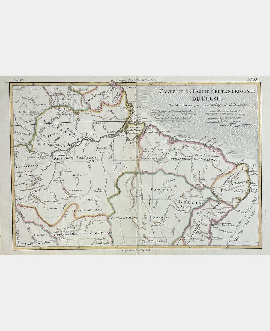 Carte de la partie septentrionale du Bresil