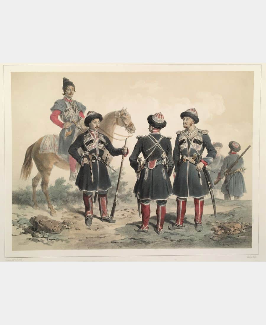 Uniformes des troupes circassiennes au service de la Russie