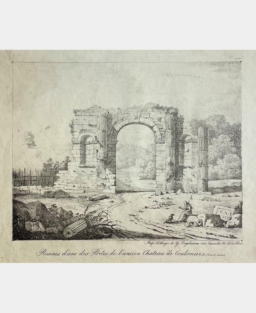Ruines d'une des Portes de l'ancien Château de Coulomiers (Seine et Marne)