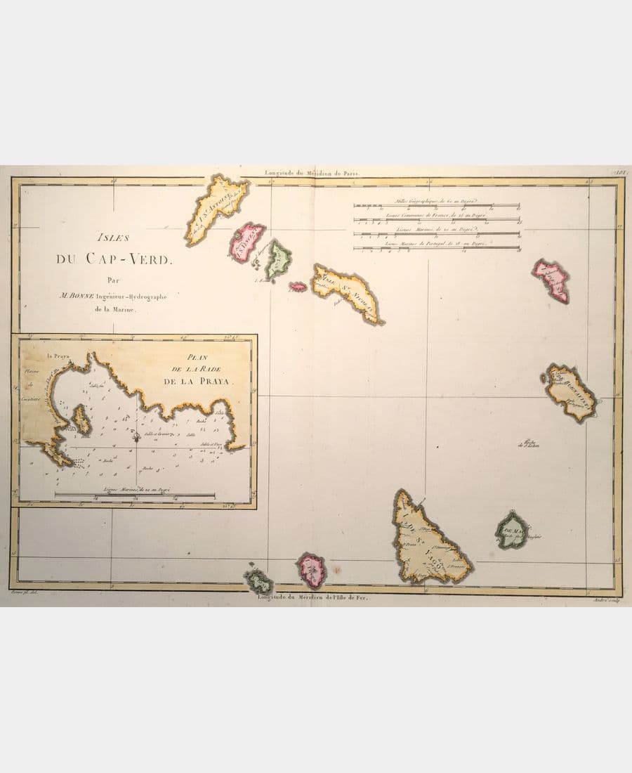 Isles du Cap-Verd. Plan de la rade de La Praya.