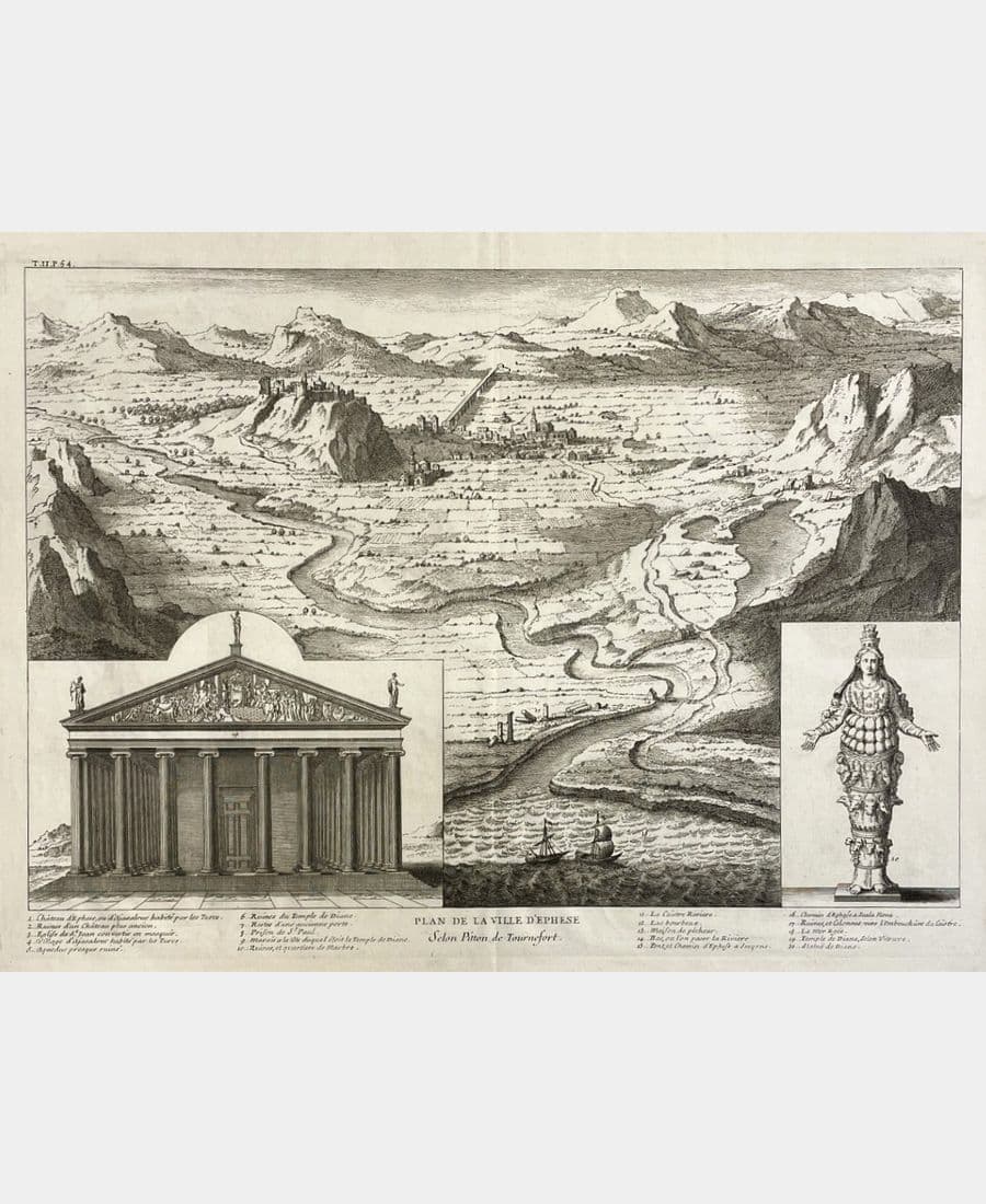 Plan de la ville d'Ephèse Selon Pitton de Tournefort